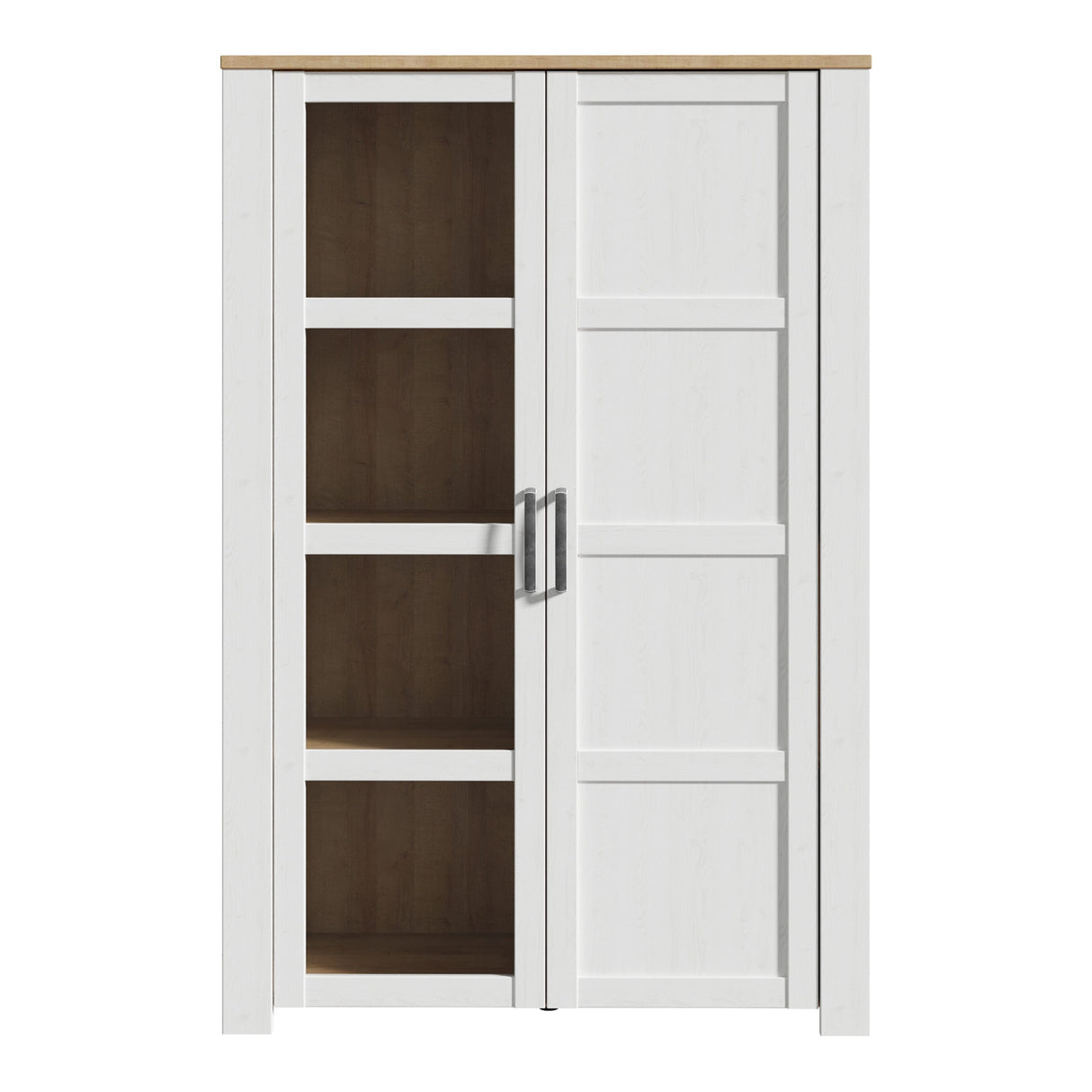 Furniture To Go Bohol 2 Door Display Cabinet in Riviera Oak/White