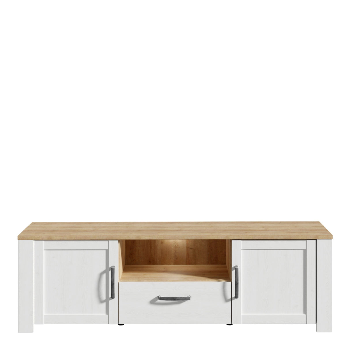 Furniture To Go Bohol TV Unit inc. LED Light in Riviera Oak/White