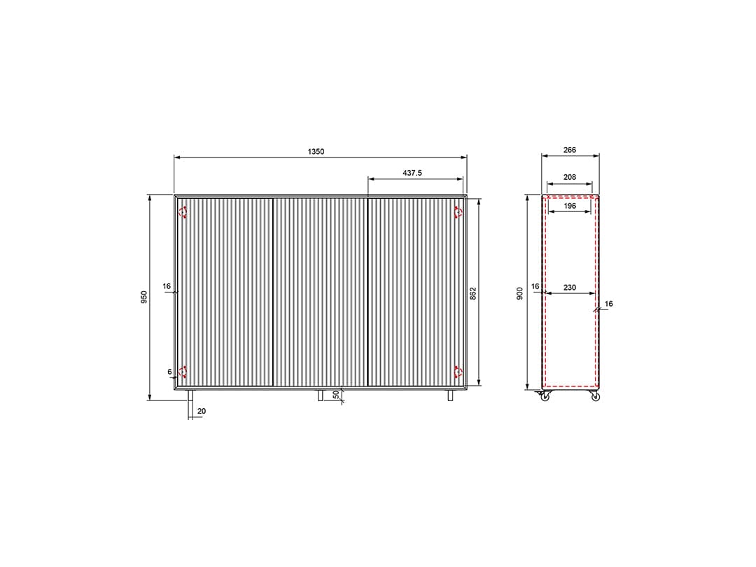 Multibrackets White TV Lift Cabinet for screens up to 55"