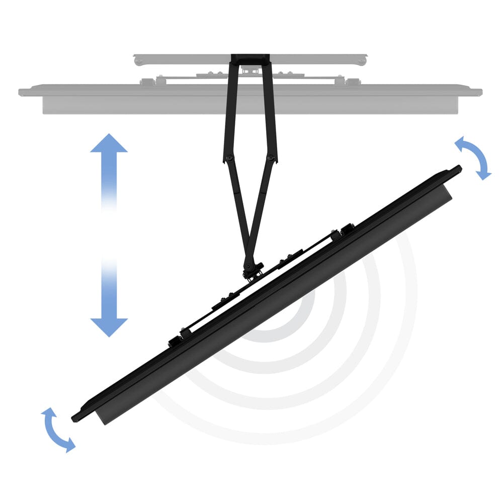 AVF Universal Soundbar Mounting Kit – Sonos Compatible (Black)