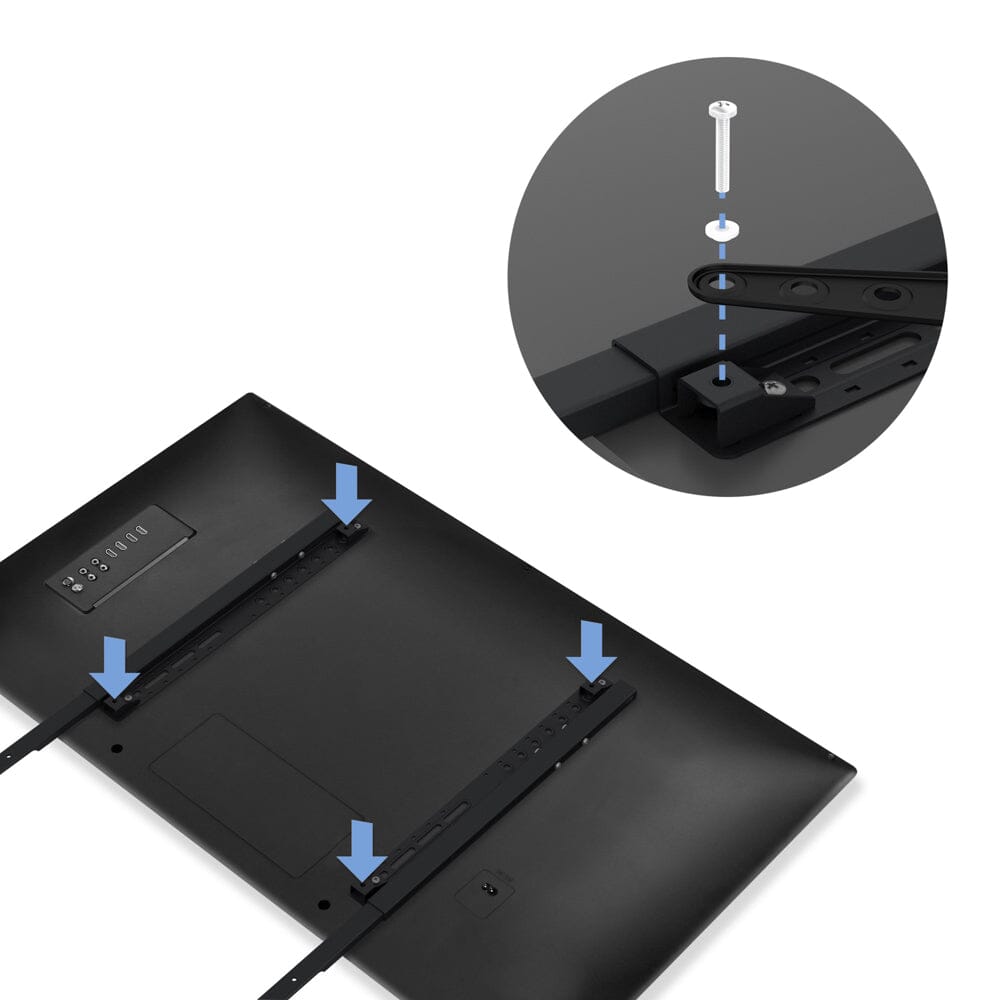 AVF Universal Soundbar Mounting Kit – Sonos Compatible (Black)