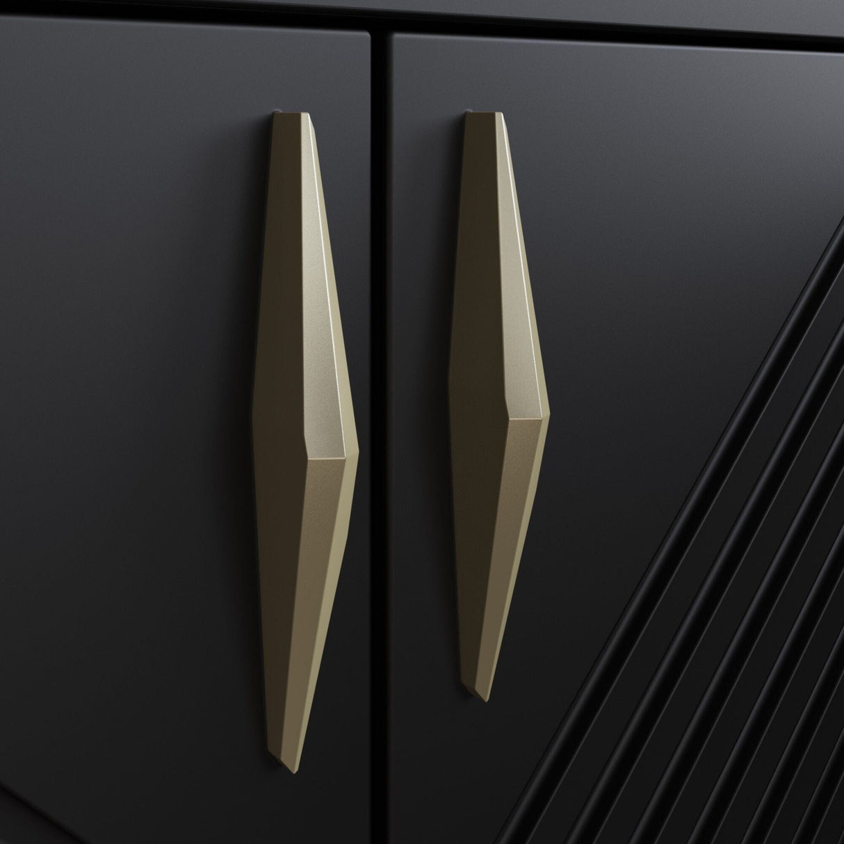 Frank Olsen AVA Black Large Sideboard with LED Mood Lighting