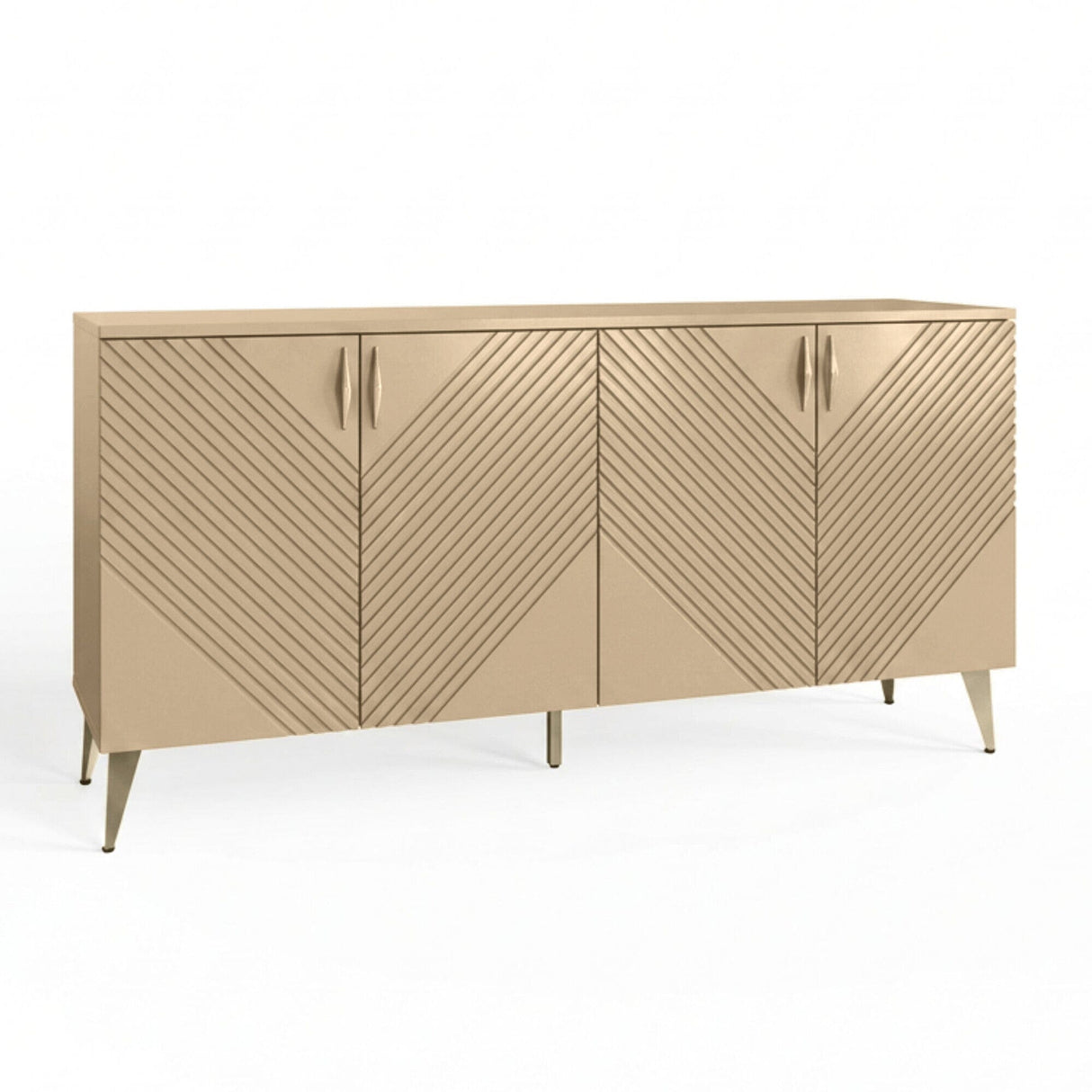 Frank Olsen AVA Natural Stone Large Sideboard with LED Mood Lighting
