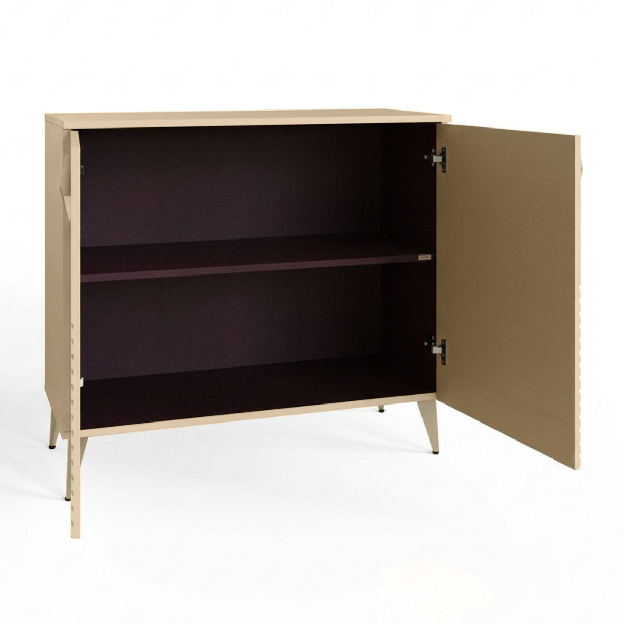 Frank Olsen AVA Natural Stone Tall Sideboard with Mood Lighting & Wireless Phone Charging