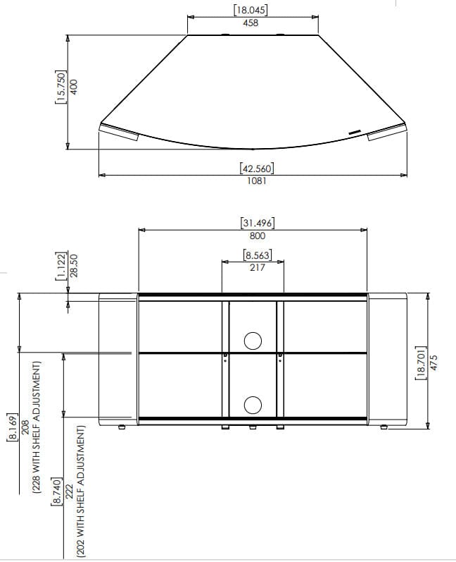AVF Como 1.08m Corner TV Stand - Walnut
