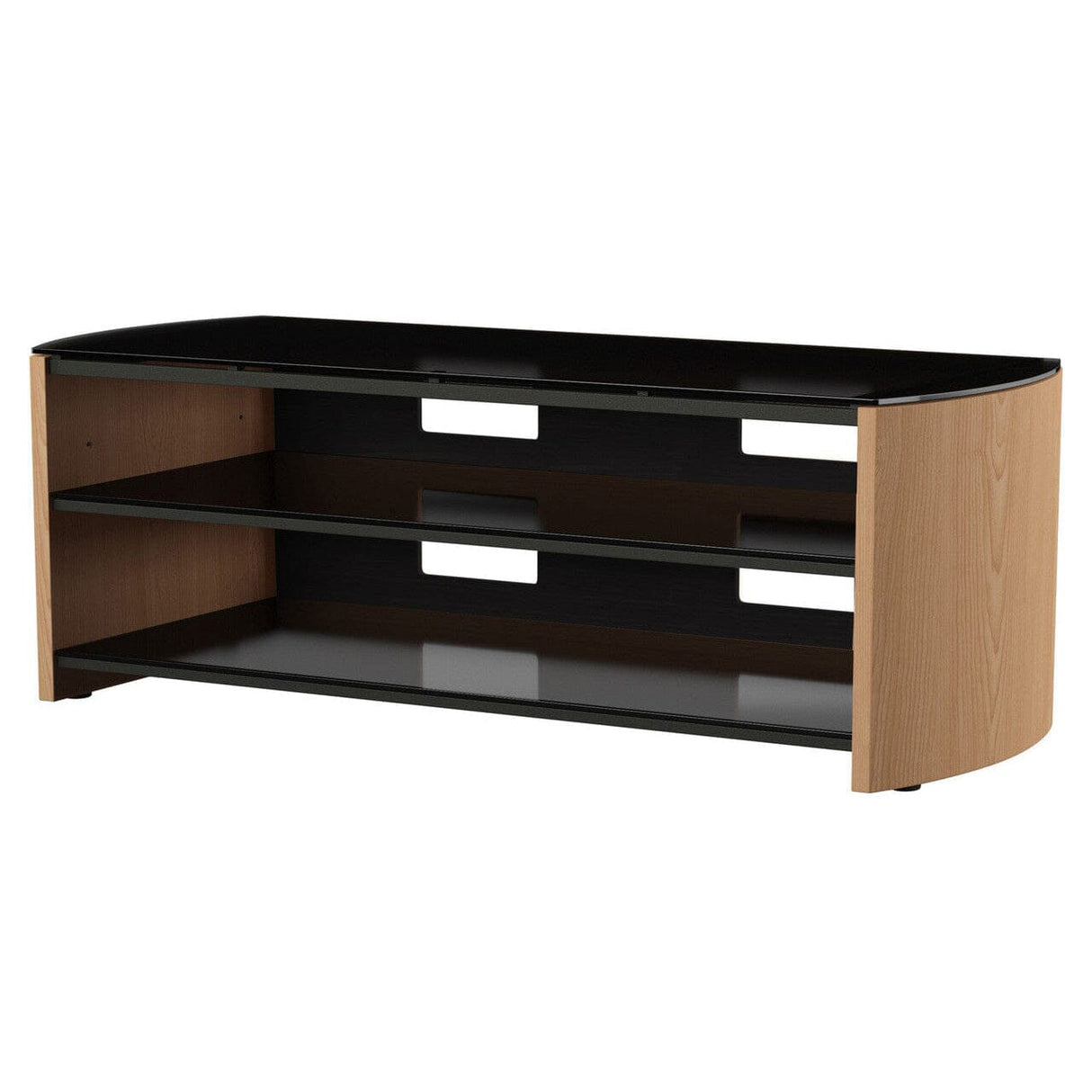 Alphason Finewoods Light Oak TV / Hifi Stand - FW1350-LO/B