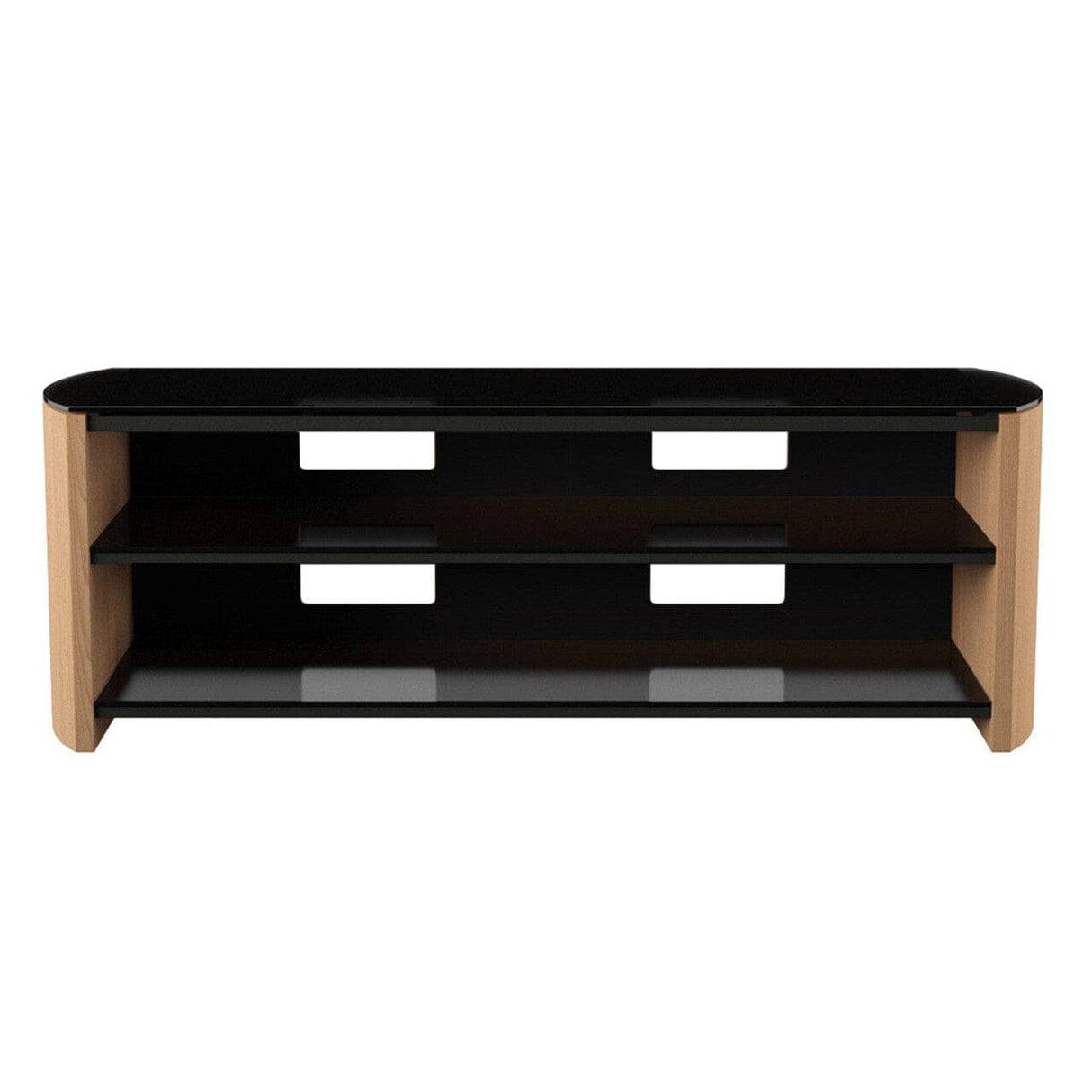 Alphason Finewoods Light Oak TV / Hifi Stand - FW1350-LO/B