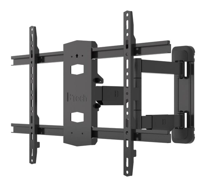 B-Tech Elements BT5226 - Black Ultra Slim Double Arm TV Wall Mount, Tilt and Swivel
