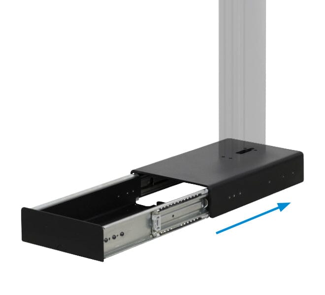 B-Tech BT8577 Bolt-Down Pole Mounted Digital Signage Stand With Retractable Base
