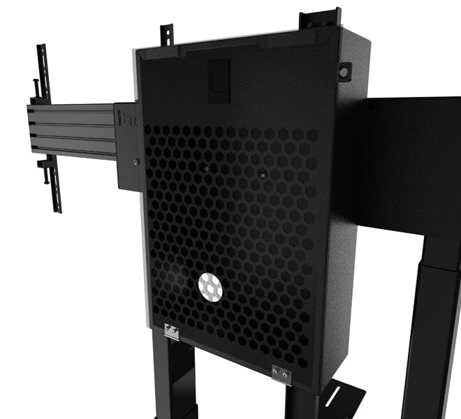 B-Tech BT8554 E-Lift Motorised Height Adjustable Twin Screen VC Trolley