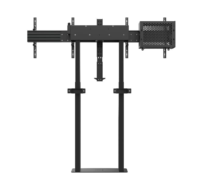 B-Tech BT8555 E-Lift Motorised Height Adjustable Twin Screen VC Floor To Wall Stand