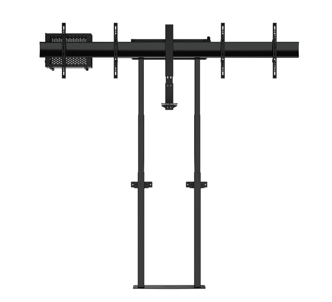 B-Tech BT8557 E-Lift XL Motorised Height Adjustable Twin Screen VC Floor To Wall Stand