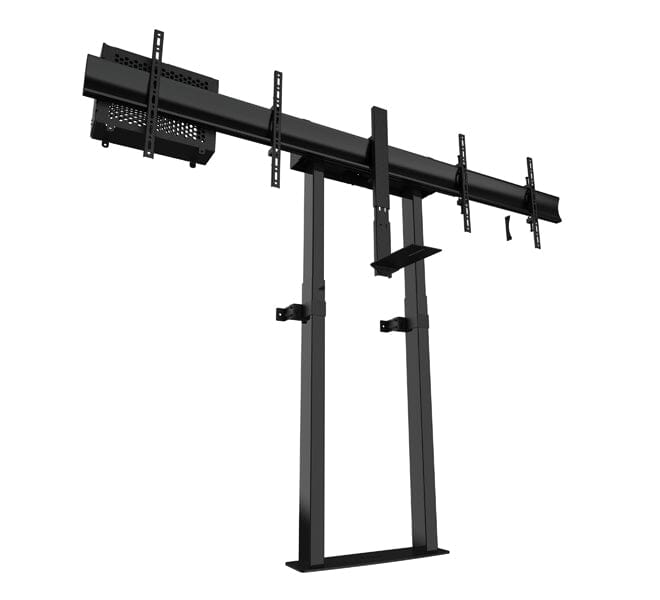 B-Tech BT8557 E-Lift XL Motorised Height Adjustable Twin Screen VC Floor To Wall Stand