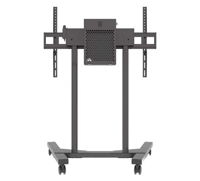 B-Tech BT8558 E-Lift Motorised Height Adjustable Flat Screen TV Trolley