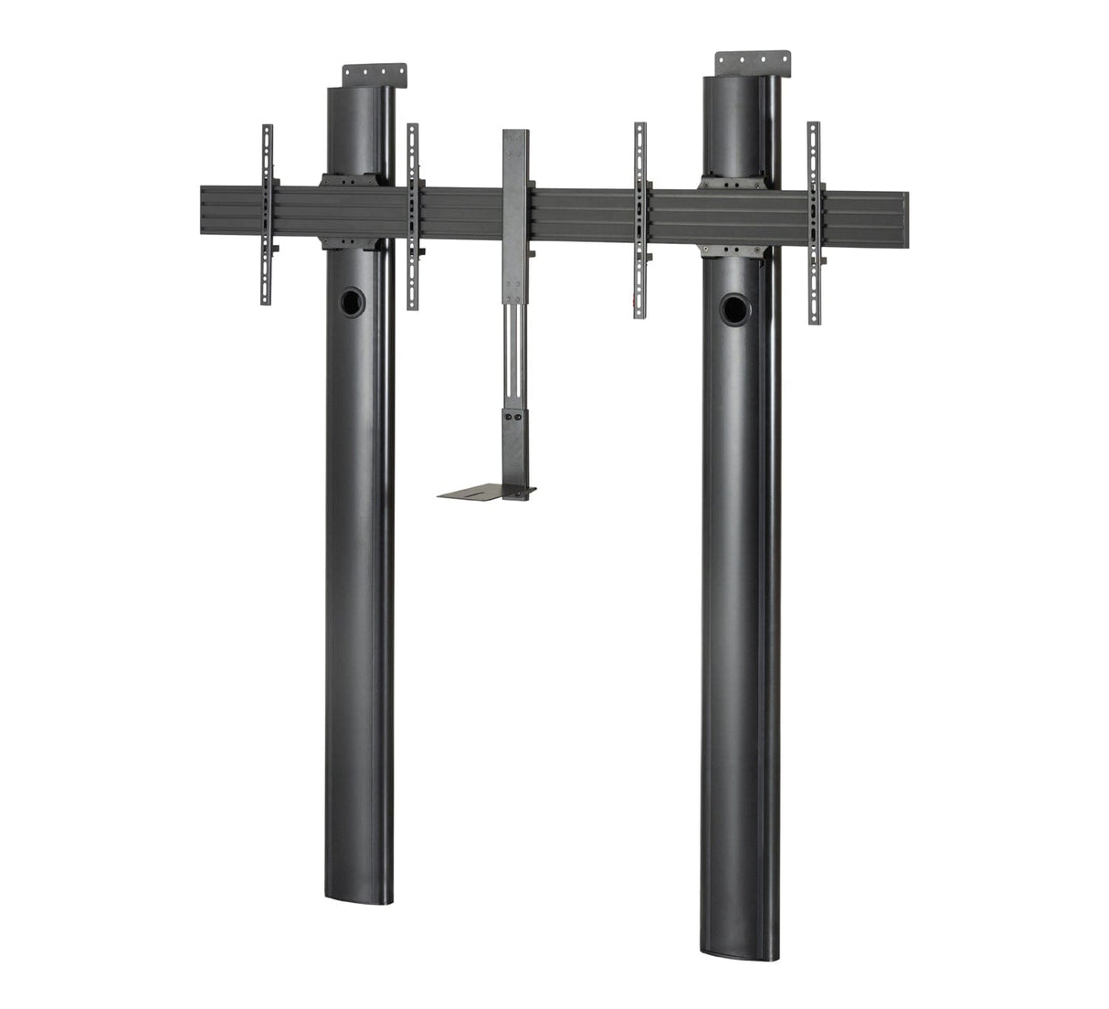 B-Tech BT8710 Premium Floor to Wall Twin Screen VC TV Stand 2m Tall