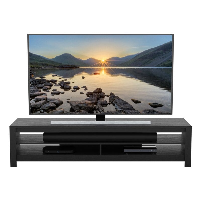 AVF CA180RBO Calibre Flat TV Stand in Black Oak suits Up To 85" TVs