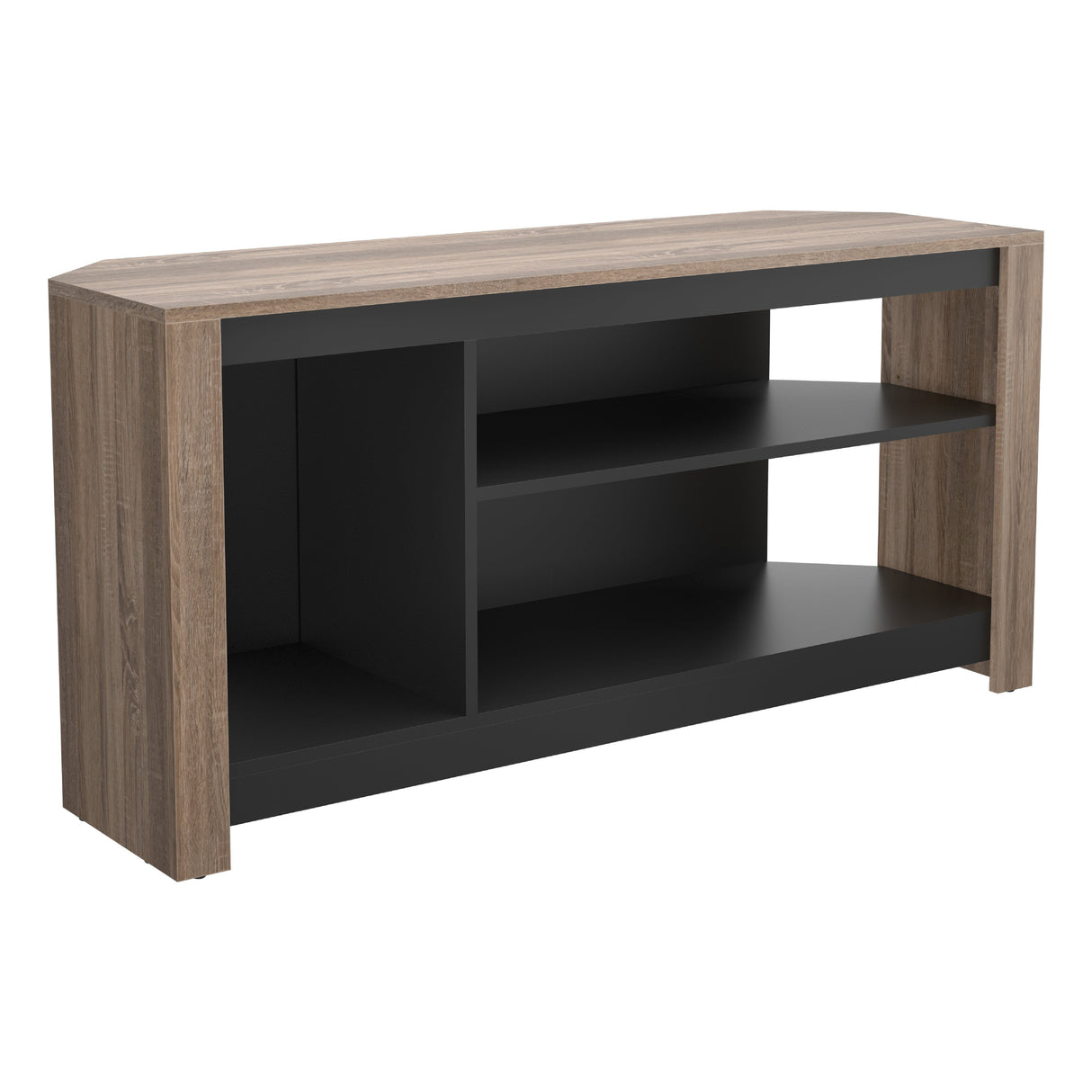 AVF Calibre Alto 1.2m TV Stand with Vertical Storage - Rustic Sawn Oak