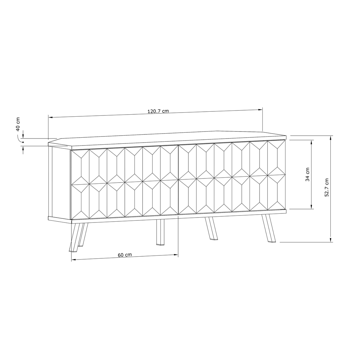 Frank Olsen Elevate Black Corner TV Cabinet with mood lighting & Intelligent eye