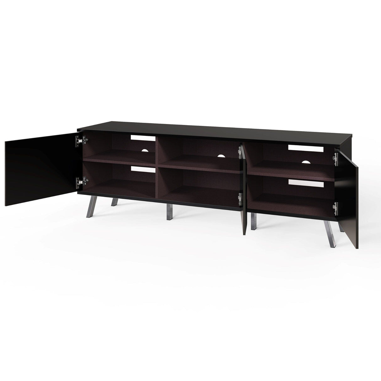 Frank Olsen Elevate Black TV Cabinet with Mood Lighting
