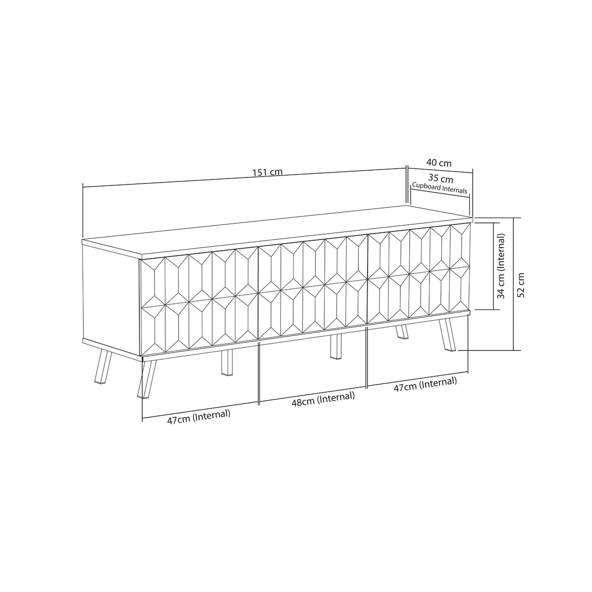 Frank Olsen Elevate Black TV Cabinet with Mood Lighting