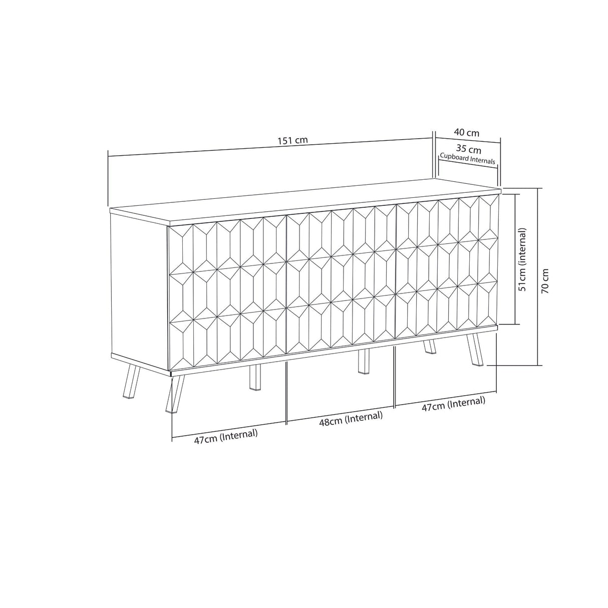 Frank Olsen Elevate Black Sideboard with Mood Lighting
