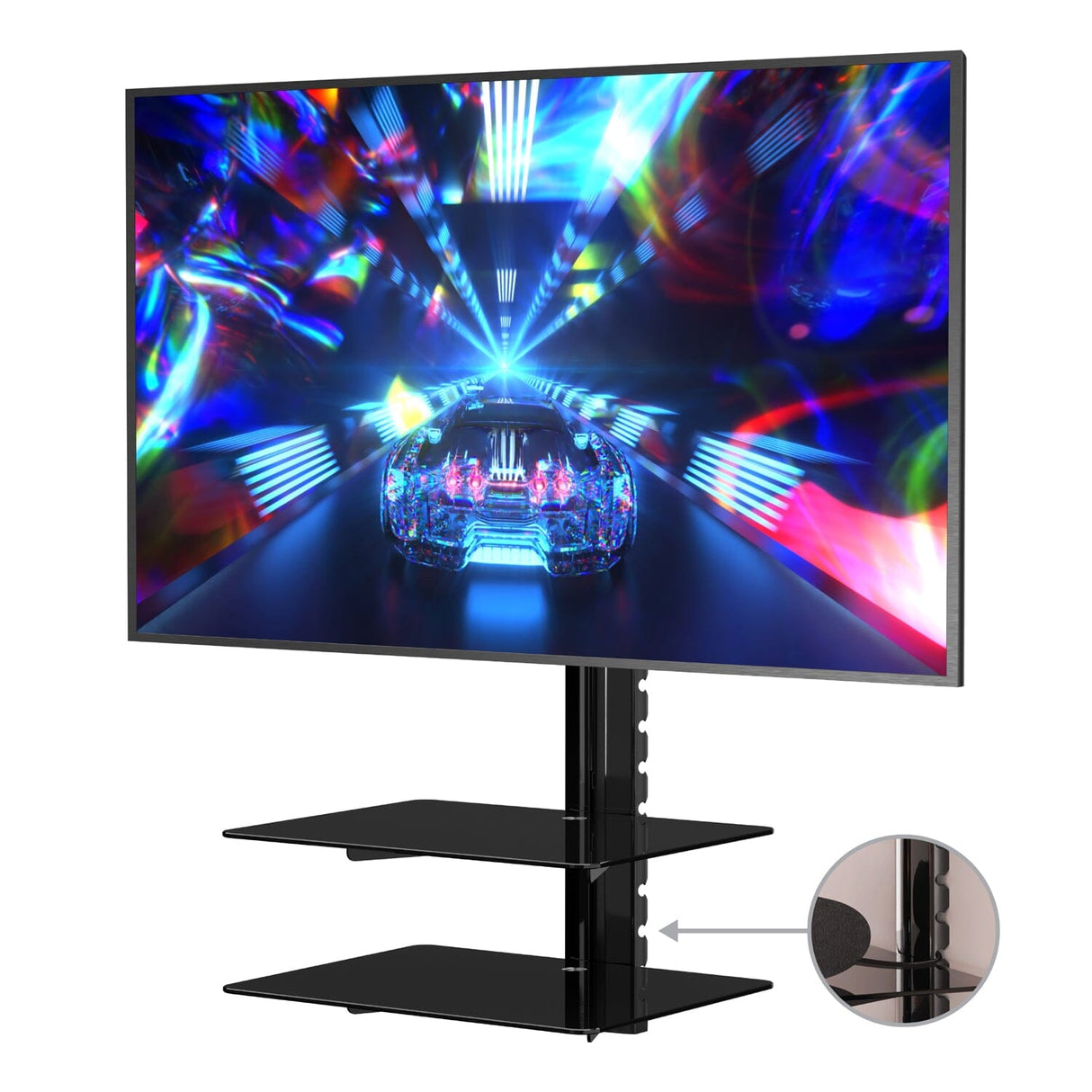 AVF All-in-One Tilt & Turn TV Wall Mount with AV Shelving, for TVs up to 47"