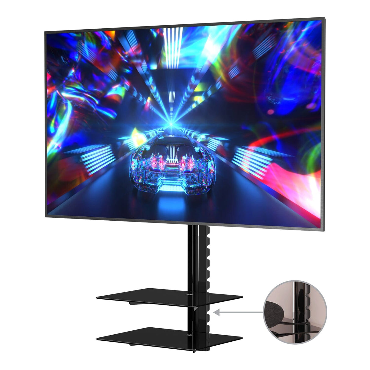 AVF All-in-One Tilt & Turn TV Wall Mount with AV Shelving, for TVs 37-60"