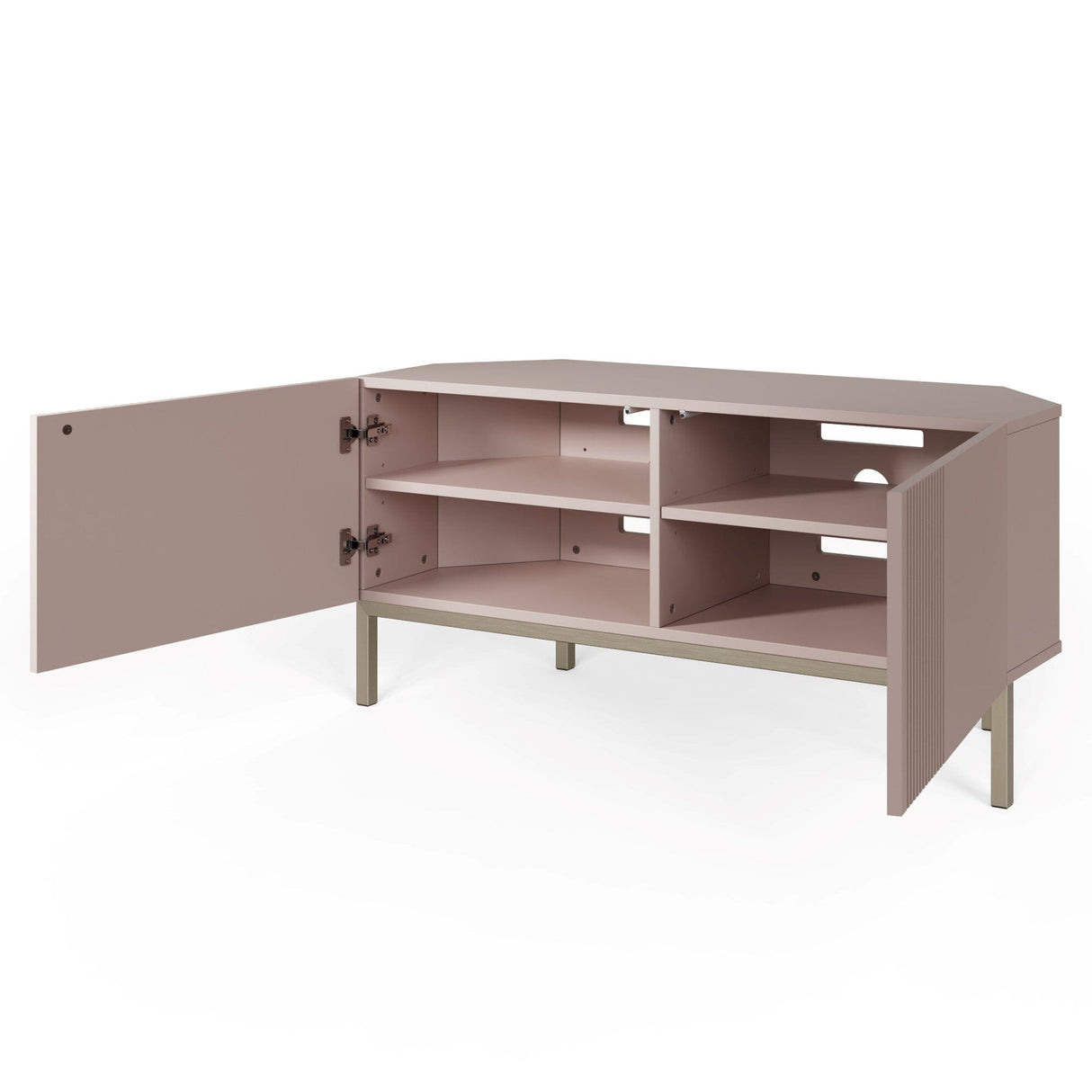 Frank Olsen Iona Mulberry Corner TV Cabinet with Mood Lighting for TV's up to 50"