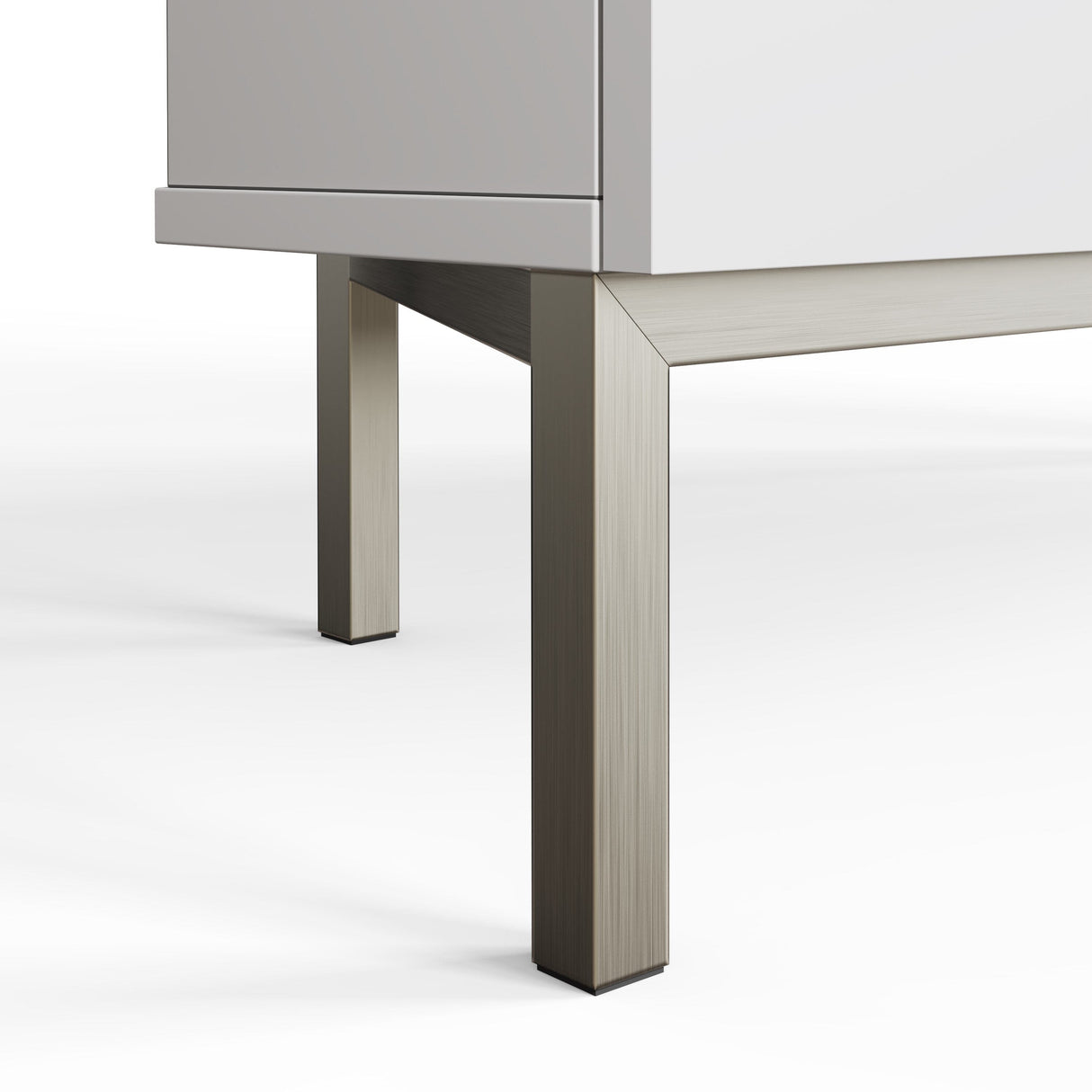 Frank Olsen Iona White Corner TV Cabinet with Mood Lighting for TV's up to 50"