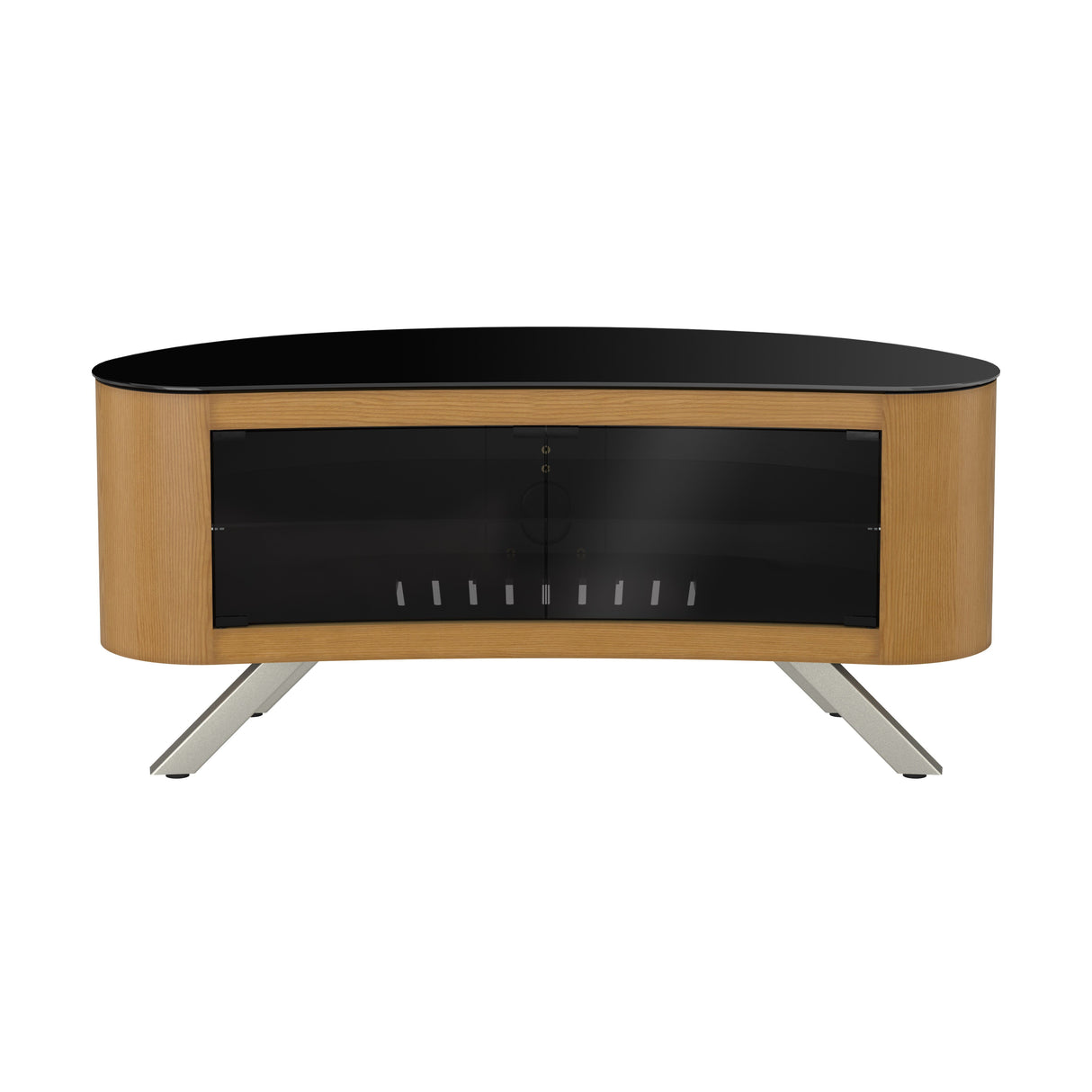 AVF Affinity Bay 1.15m Curved TV Stand - Oak