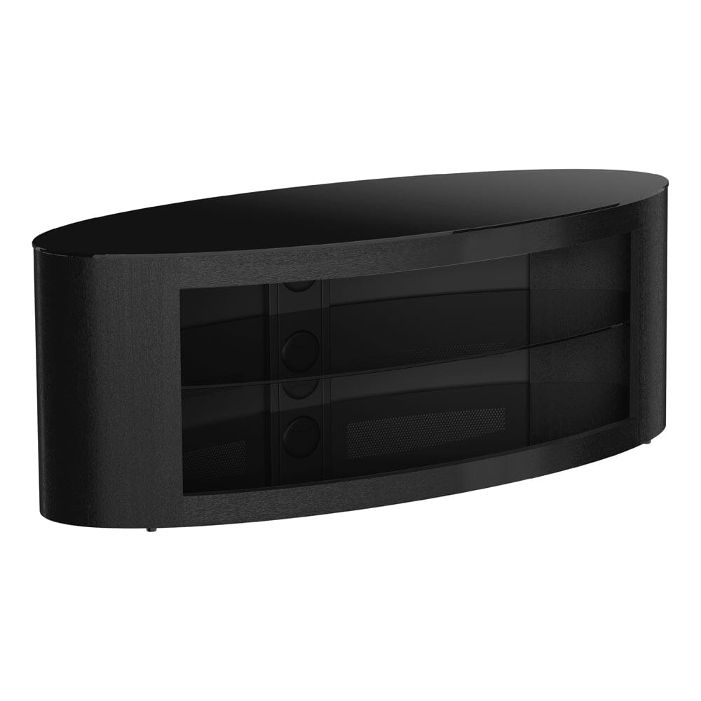 AVF Affinity Buckingham 1.1m Black Oval TV Stand, for TVs up to 55"