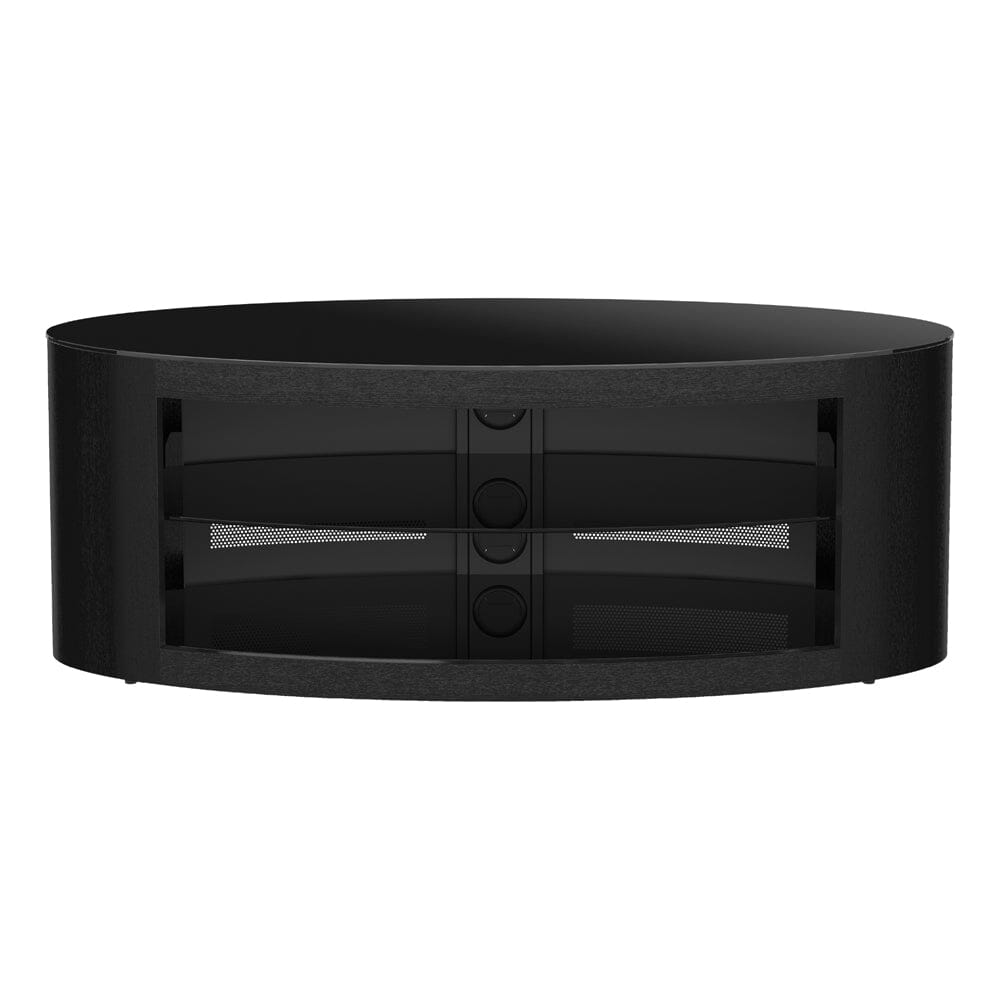 AVF Affinity Buckingham 1.1m Black Oval TV Stand, for TVs up to 55"