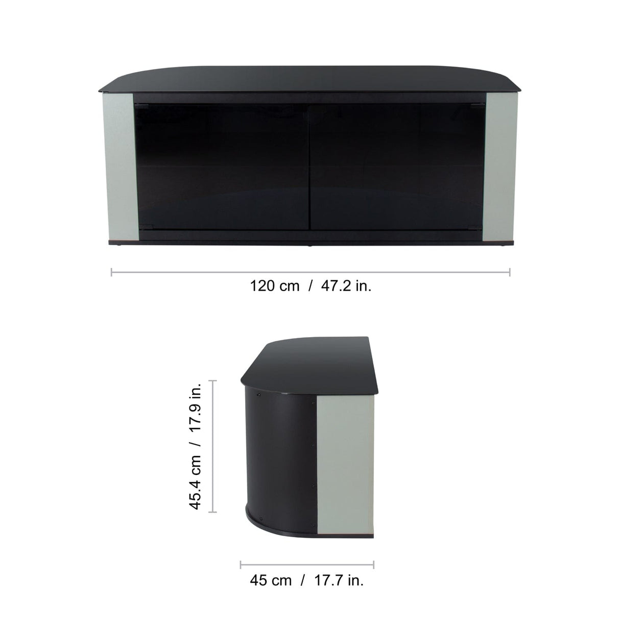 AVF Gallery 1.2m Corner TV Stand - Pebble Grey