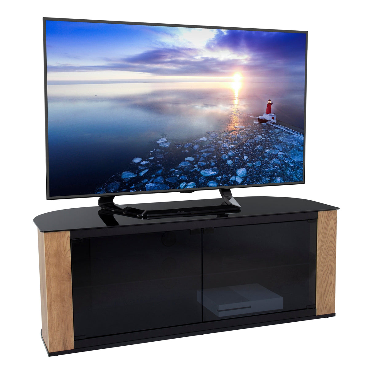 AVF Gallery 1.2m Corner TV Stand - Rustic Wood