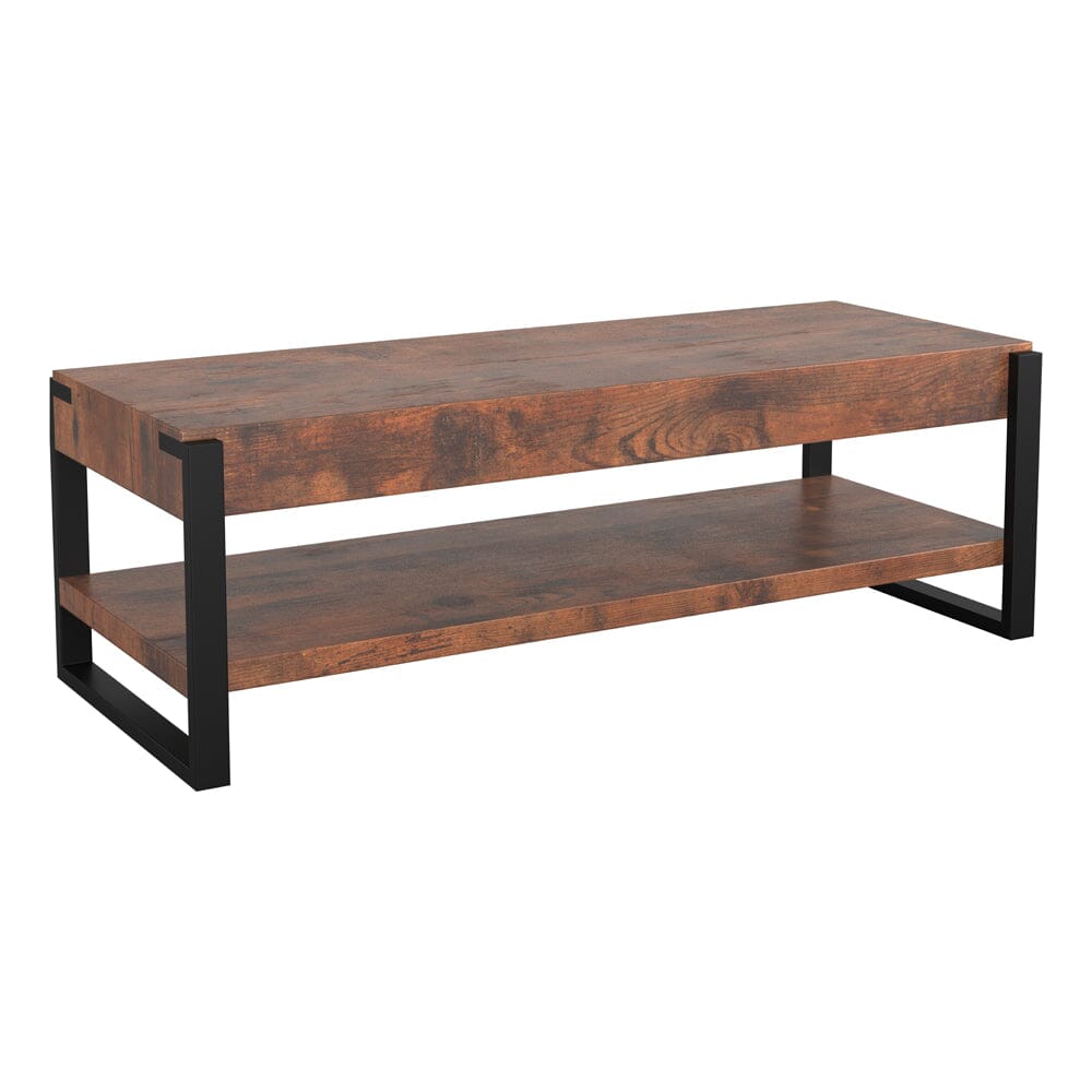AVF Ridgewood 120cm Wide Rustic Dark Wooden TV Stand (FS1200RIDDW)