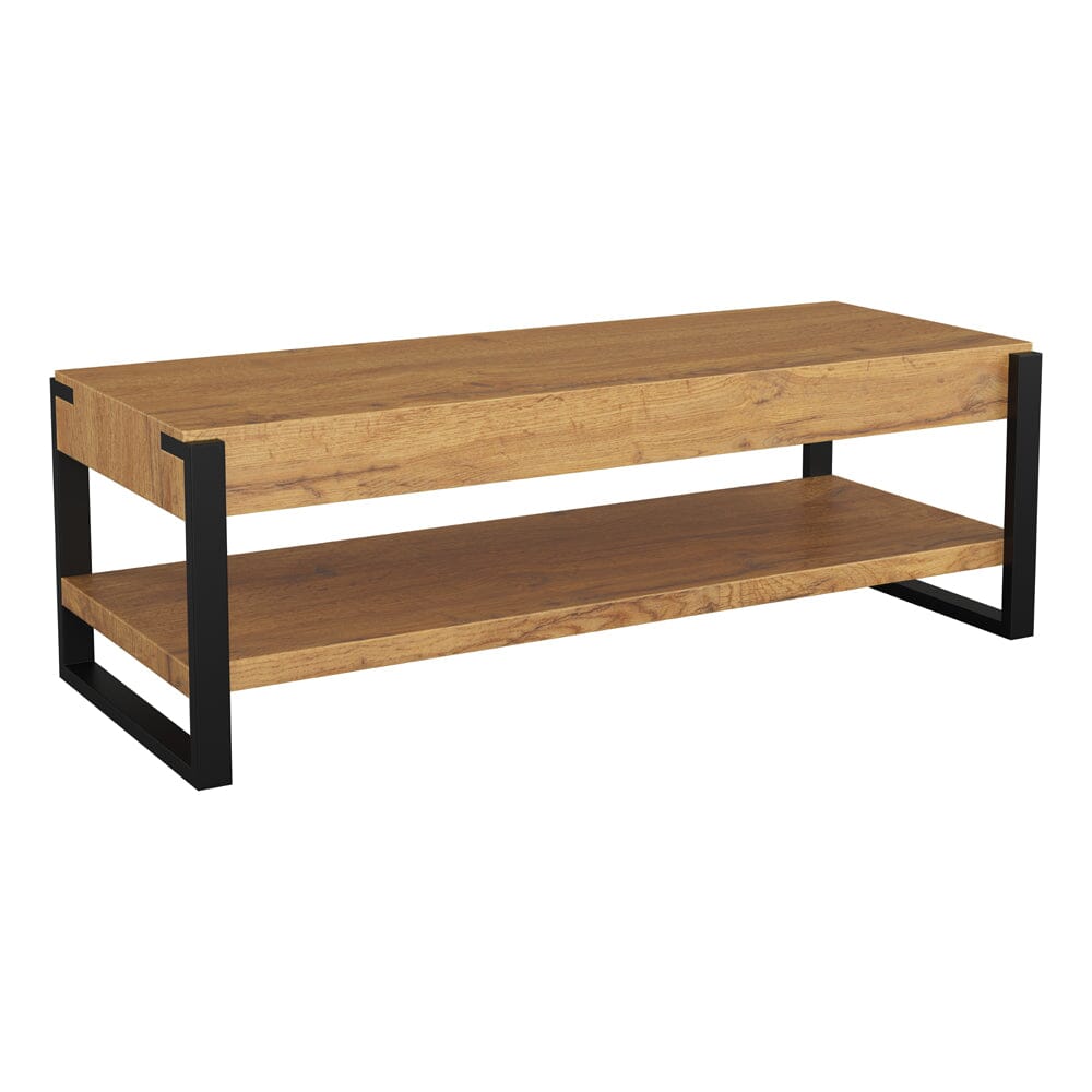AVF Ridgewood 120cm Wide Rustic Light Wooden TV Stand (FS1200RIDLW)