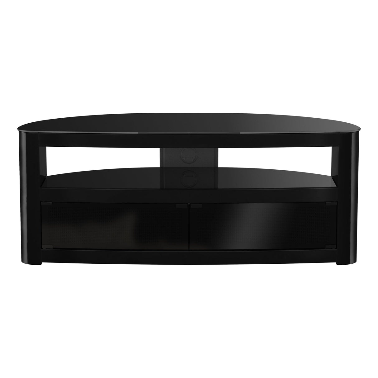 AVF Affinity Burghley 1.25m Gloss Black Curved TV Stand for TVs up to 65"