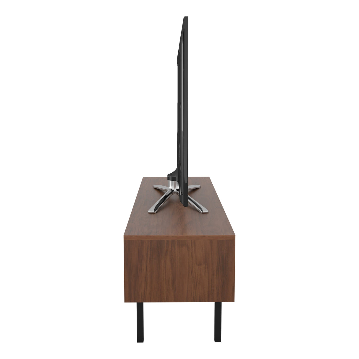 AVF Skyline 1.4m TV Stand - Walnut & Black Marble