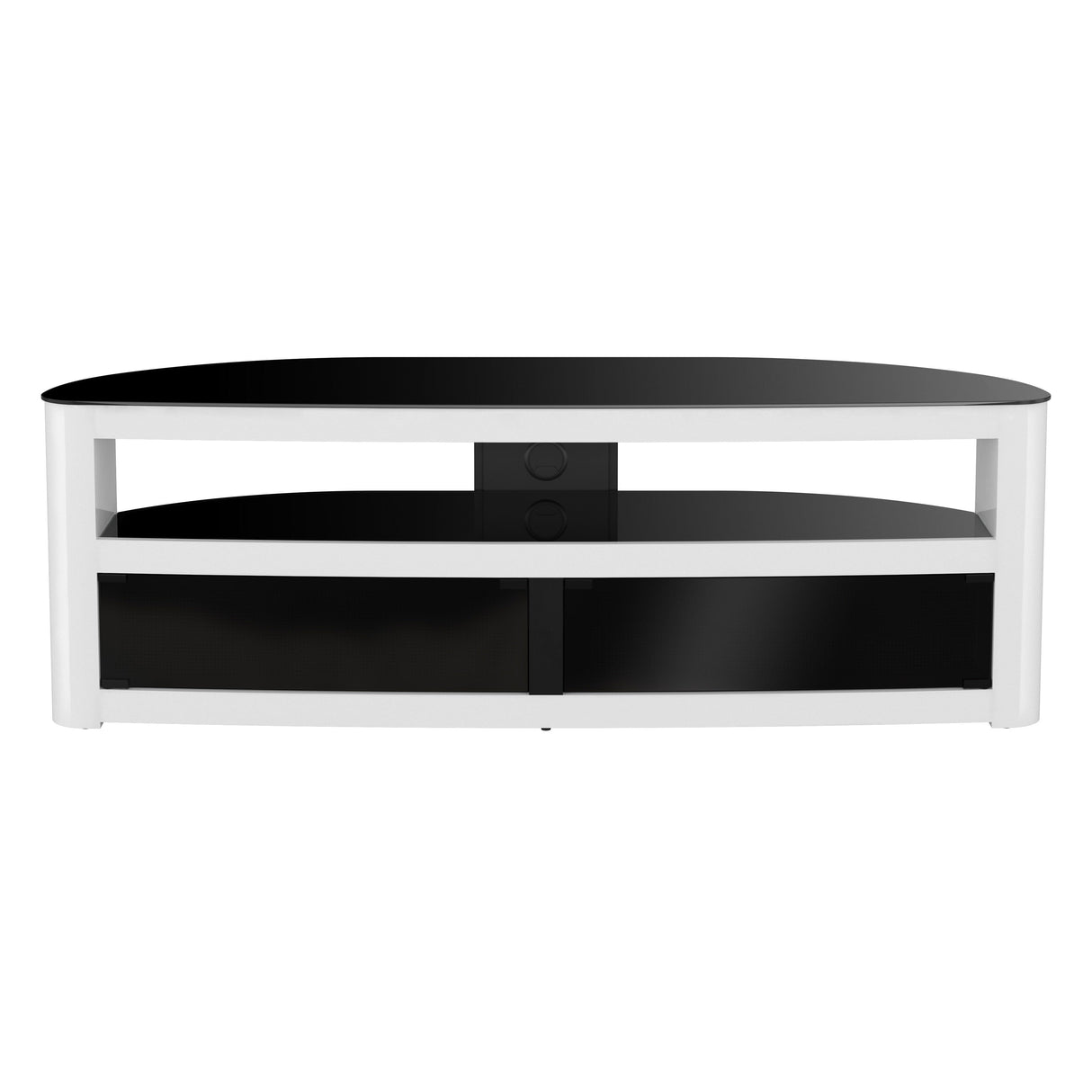 AVF Affinity Burghley 1.5m Curved TV Stand - Gloss White
