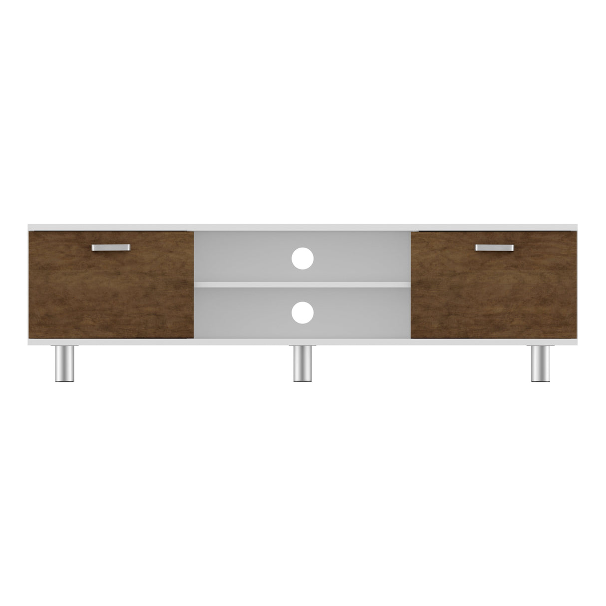 AVF Omaha 1.5m TV Stand - White & Walnut