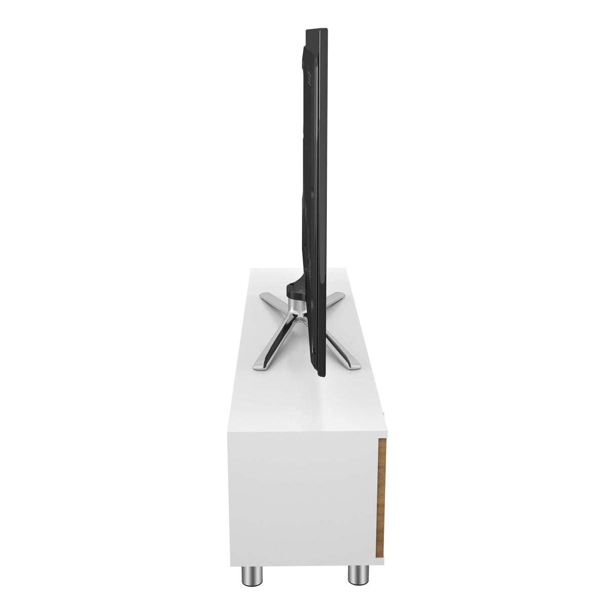 AVF Omaha 1.5m TV Stand - White & Walnut