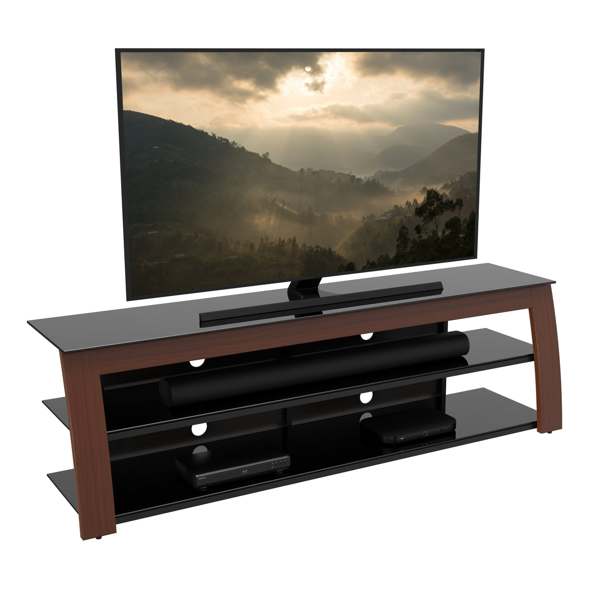 AVF Kivu 1.8m TV Stand - Walnut