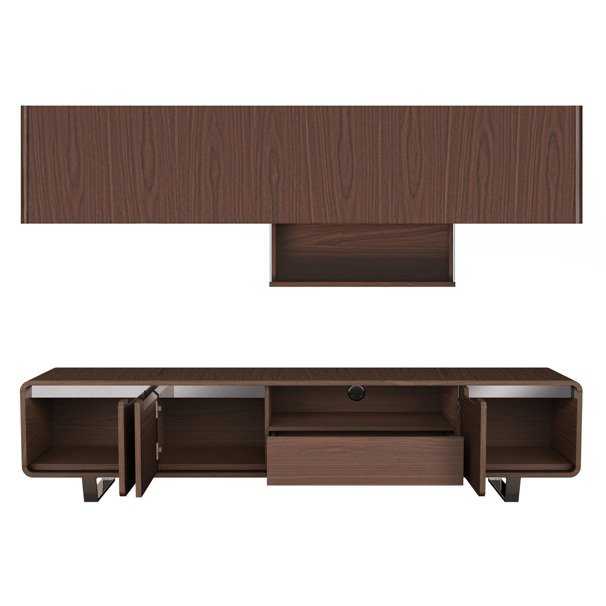 AVF Marquis 2m TV Stand - Walnut