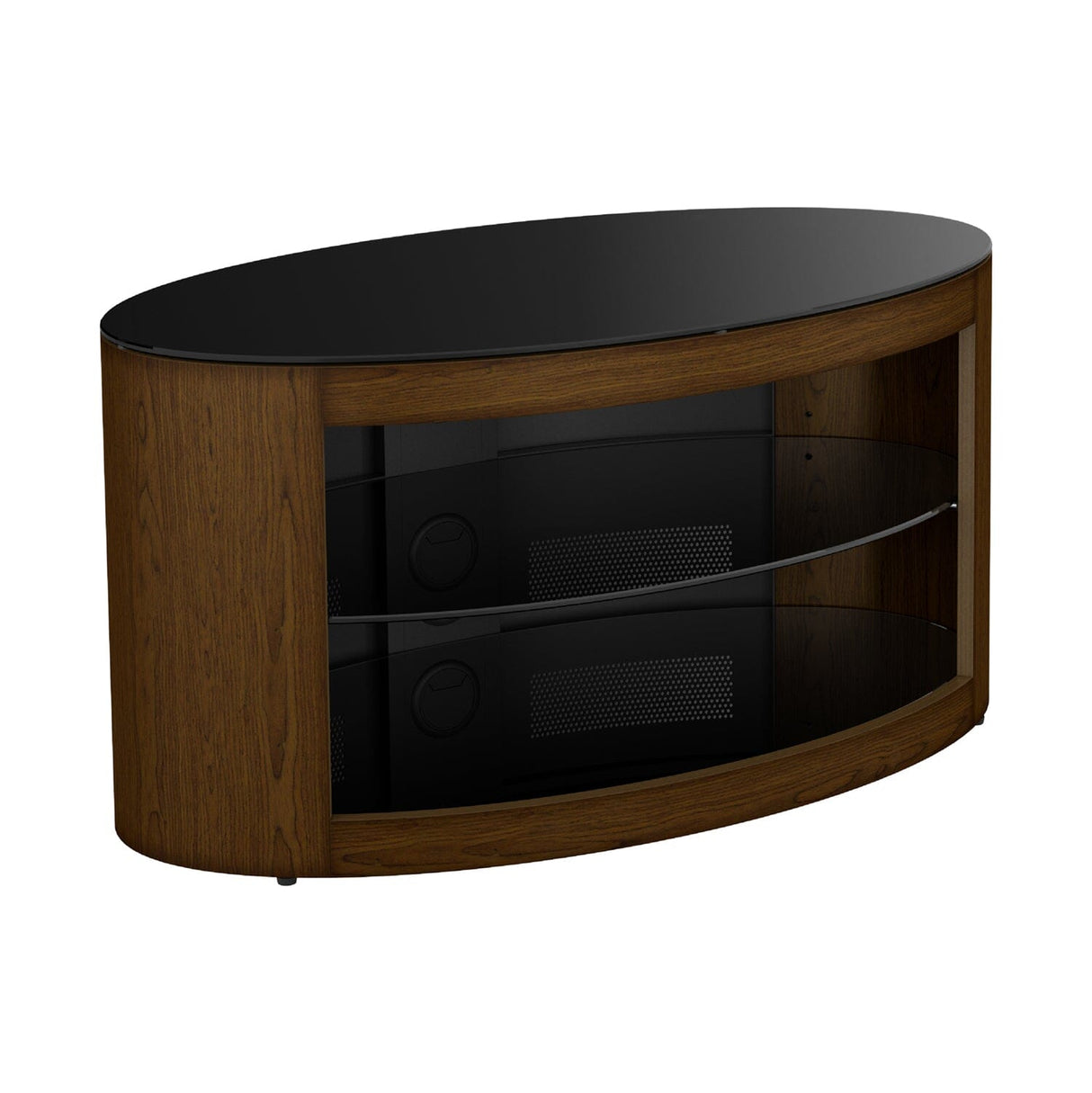 AVF Affinity Buckingham 80cm Walnut Oval TV Stand for TVs up to 40"
