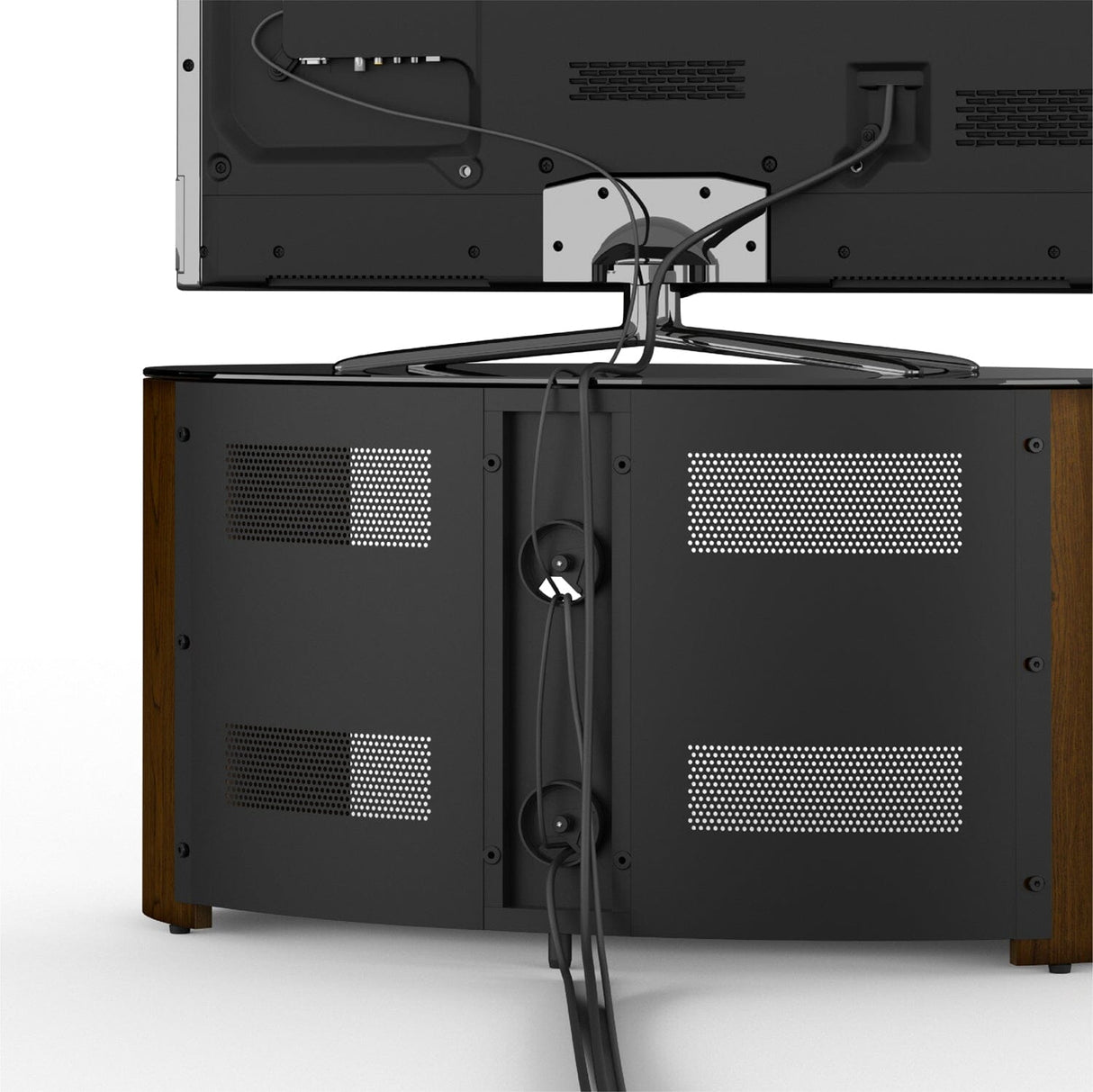 AVF Affinity Buckingham 80cm Walnut Oval TV Stand for TVs up to 40"