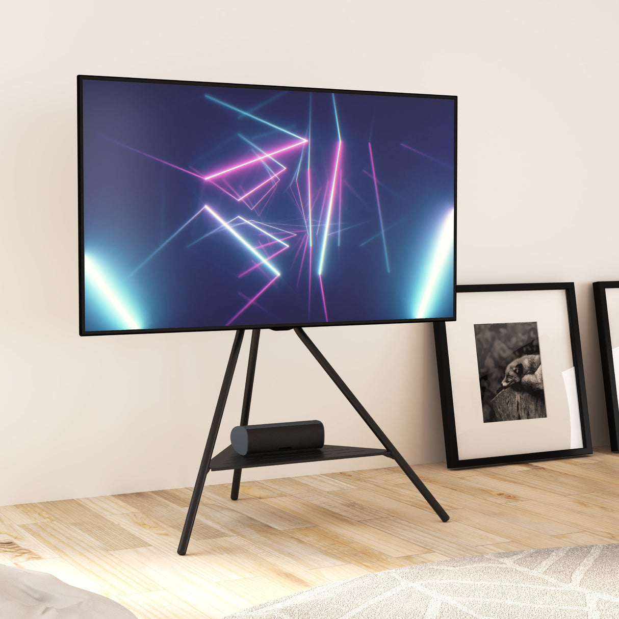 AVF Tiga Freestanding Metal TV Tripod - Black