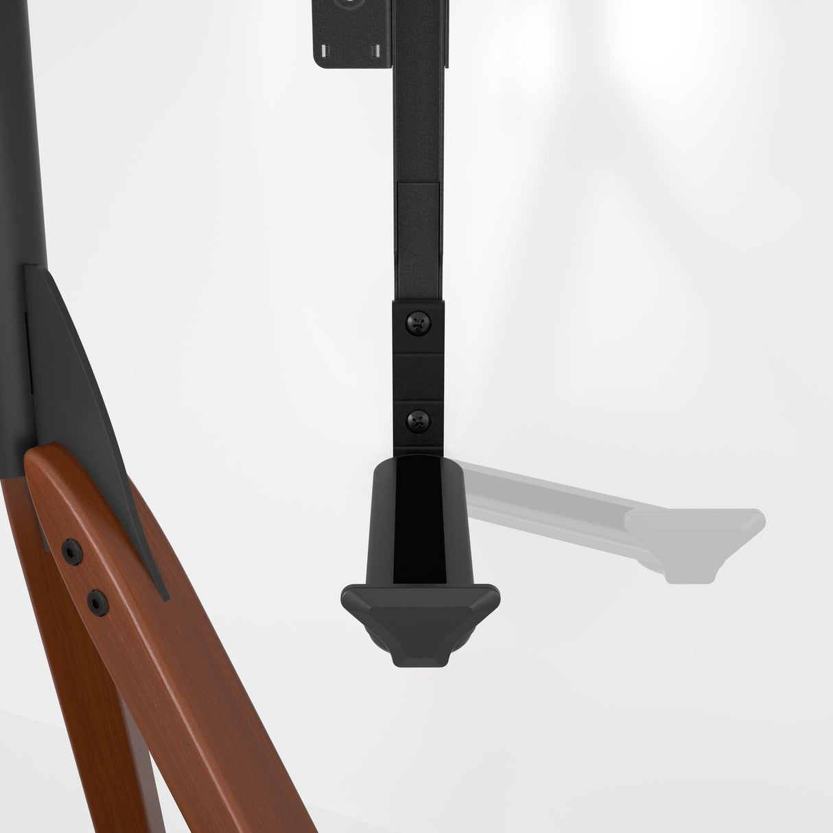 AVF Hoxton Sound Freestanding Tripod Dark Wood TV Stand with Soundbar Bracket