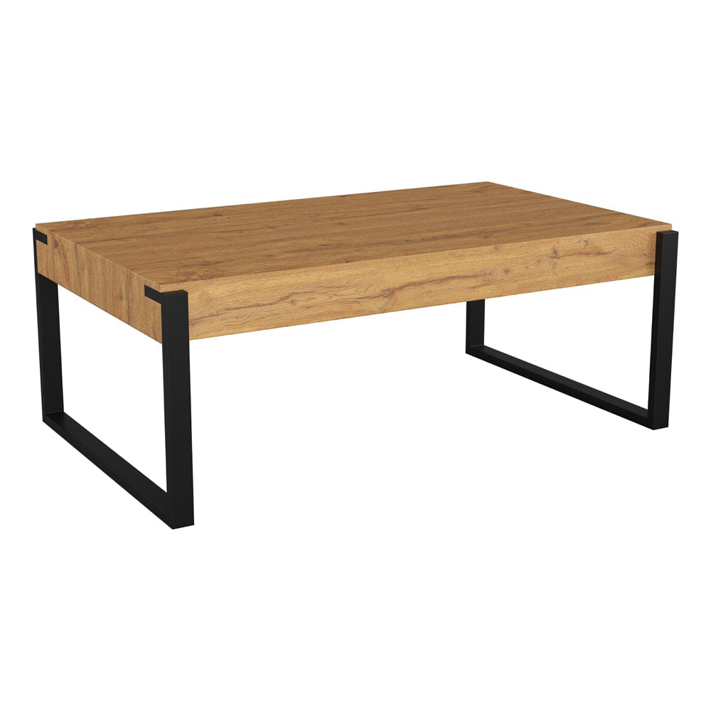 AVF Ridgewood 110cm Wide Rustic Light Wooden Coffee Table (FT110RIDLW)