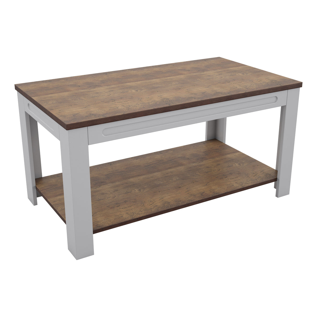 AVF Whitesands Coffee Table - Satin Grey & Wood