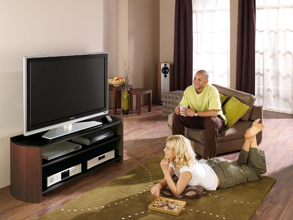 Alphason Finewoods Walnut TV / Hifi Stand - FW1100-W/B